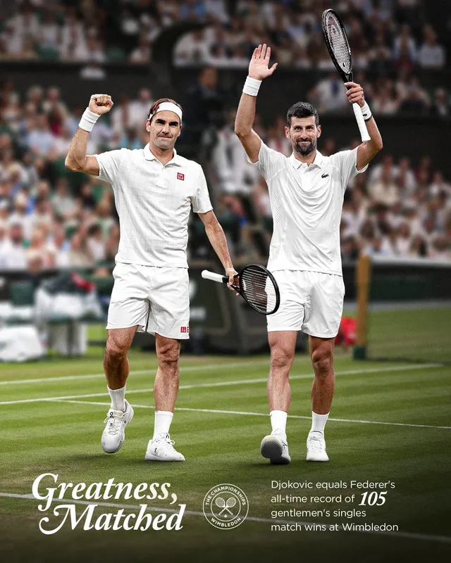 Djokovic tự đấm vào đùi 11 lần vì bế tắc, cân bằng cột mốc của Federer ở Wimbledon- Ảnh 2.