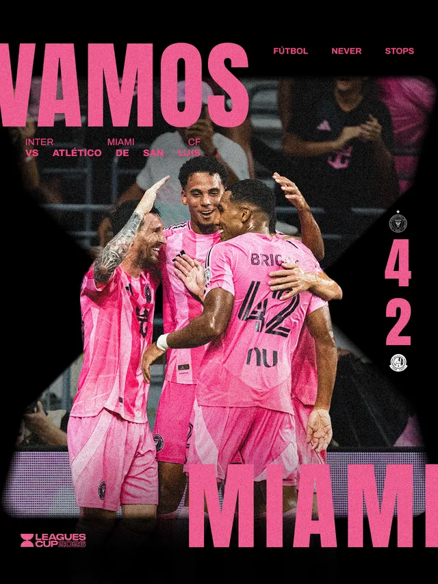 Messi lập cú đúp, Inter Miami ngược dòng thắng trận ra quân Leagues Cup 2026 - Ảnh 2. Messi lập cú đúp, Inter Miami ngược dòng thắng trận ra quân Leagues Cup 2026 - Ảnh 2.