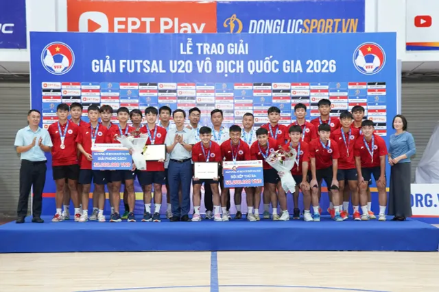 Thái Sơn Nam thắng đậm Sahako, lên ngôi vô địch futsal U20 VĐQG 2026- Ảnh 4. Thái Sơn Nam thắng đậm Sahako, lên ngôi vô địch futsal U20 VĐQG 2026- Ảnh 4.