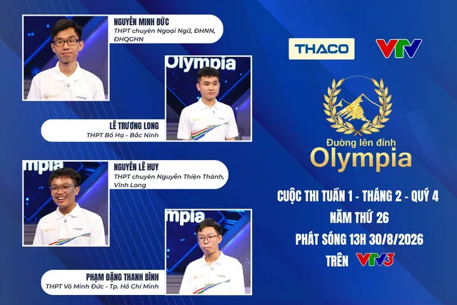 Màn rượt đuổi tỷ số nghẹt thở, nam sinh TP Hồ Chí Minh xuất sắc giành vòng nguyệt quế tại Đường lên đỉnh Olympia- Ảnh 1. Màn rượt đuổi tỷ số nghẹt thở, nam sinh TP Hồ Chí Minh xuất sắc giành vòng nguyệt quế tại Đường lên đỉnh Olympia- Ảnh 1.