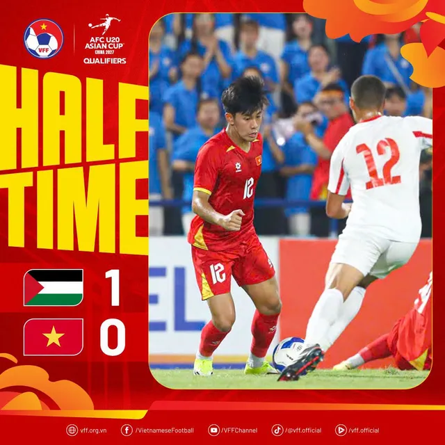Thua Palestine, U20 Việt Nam đối mặt nguy cơ xuống hạng- Ảnh 1. Thua Palestine, U20 Việt Nam đối mặt nguy cơ xuống hạng- Ảnh 1.
