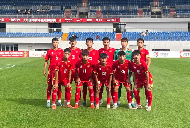 U16 Việt Nam thể hiện tinh thần tích cực trong trận ra quân CFA Team China 2026- Ảnh 1. U16 Việt Nam thể hiện tinh thần tích cực trong trận ra quân CFA Team China 2026- Ảnh 1.