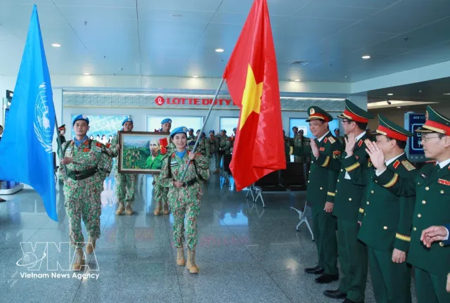 Engineering Unit Rotation 5 departs for peacekeeping missions at UNISFA - Ảnh 1.