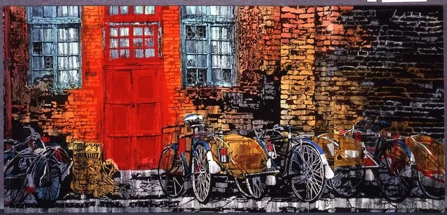 A painting on display at the exhibition (Source: Toba Mika)