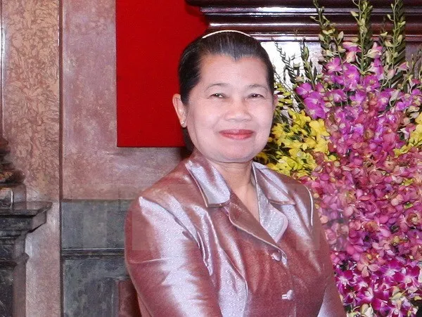 Deputy Prime Minister of Cambodia Men Sam An, who is also Chairwoman of the Cambodia-Vientam Friendship Association (Photo: VNA)