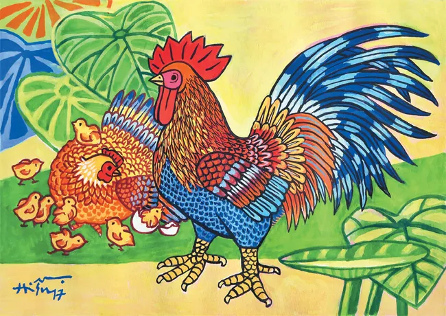 Painter Thanh Chuong's a painting