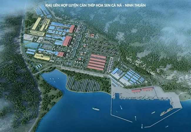 The 3D image of the Hoa Sen Ca Na Steel plant in the south-central province of Ninh Thuan (Photo: hoasengroup.vn)
