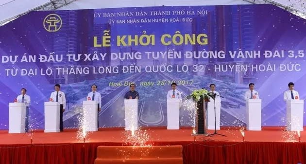 The ground-breaking ceremony for Ring Road No.3.5