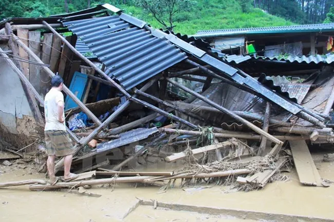 Flood devastates Mu Cang Chai district of Yen Bai (Illustrative image. Source: VNA)