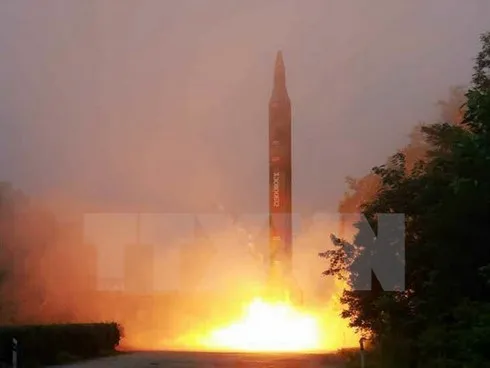 A ballistic missile was launched during an exercise of DPRK army