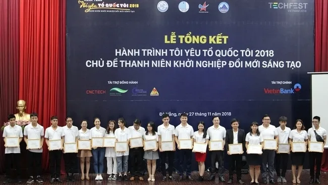 At the ceremony to review the journey