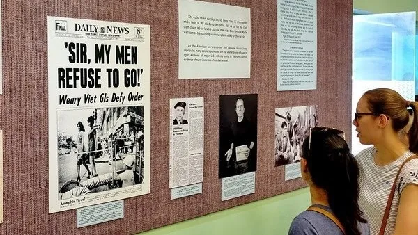Visitors to the War Remnant Museum in HCM City (Photo: VNA)