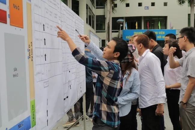 Vietnamese workers participate in a Korean language contest to be qualified to work in the Republic of Korea. Illustrative image (Source: VNA)