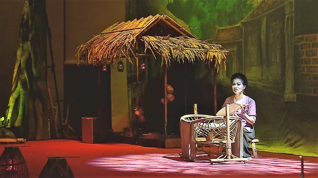 The art show reflect the spirit and ambience of a typical northern Vietnamese village (Photo: VNA)