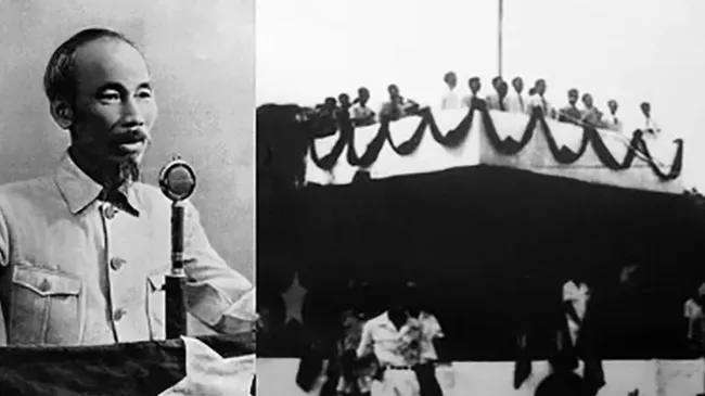 President Ho Chi Minh proclaimed the independence of Vietnam on September 2, 1945 at Ba Dinh Square.