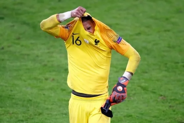 France's Alphonse Areola after the match. (Reuters)