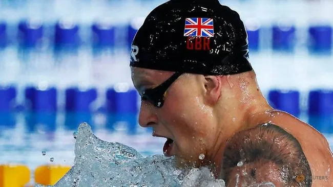 2018 European Championships - 100m Breaststroke Men Final - Tollcross International Swimming Centre, Glasgow, Britain - August 4, 2018 - Adam Peaty of Britain competes. (Photo: Reuters)
