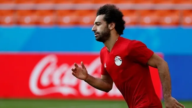 Egypt's Mohamed Salah during training ahead of their FIFA World Cup 2018 opening match against Uruguay. (REUTERS)