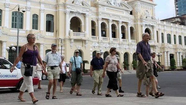 Foreign visitors in Ho Chi Minh City