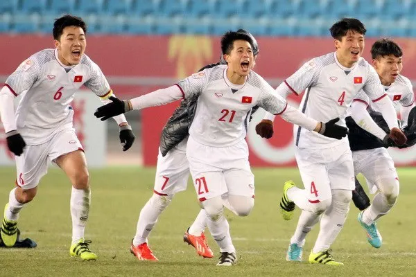 Vietnamese footballers make history at the AFC U23 Championship 2018. (Photo: VNA)