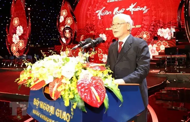 Party General Secretary and President Nguyen Phu Trong at the event (Source: VNA)
