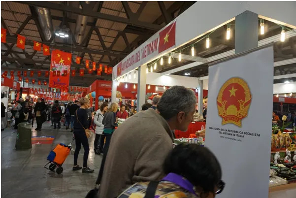 Vietnam's pavilion at the event (Photo: VNA)