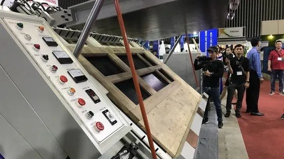 VietnamWood 2019 sees the participation of many foreign companies. (Photo: SGGP)