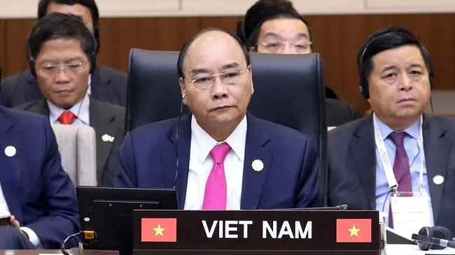 Prime Minister Nguyen Xuan Phuc at the ASEAN-RoK Commemorative Summit (Photo: VGP)