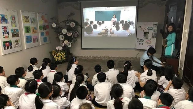 The special experience area is expected to help students learn more about the Temple of Literature. (Photo: NDO/Giang Nam)