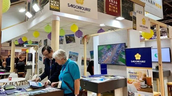 Vietnam's pavilions at the WTM London 2019 (Photo: tuoitre.vn)
