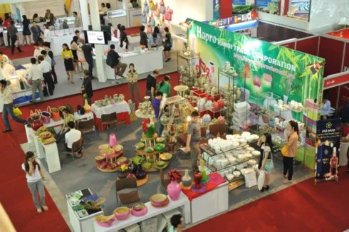 Trade promotion activities of Vietnamese businesses at international trade fairs. (Photo: Thuong Hieu Viet magazine)