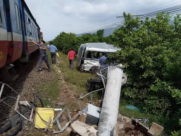 A rail accident that left three people dead in Binh Thuan province on July 31 (Photo: VNA)