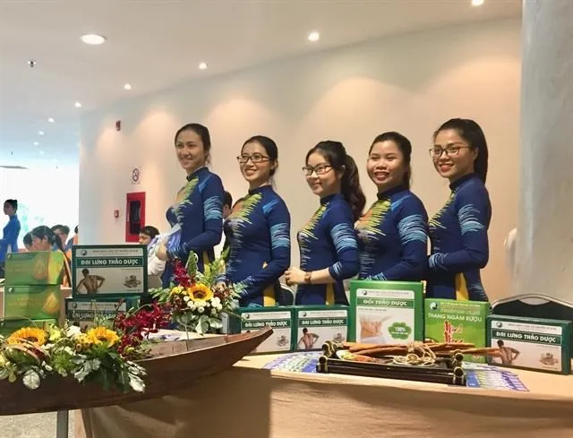 Traditional medicine products on display at a recent workshop held in HCM City (Photo: VNA)