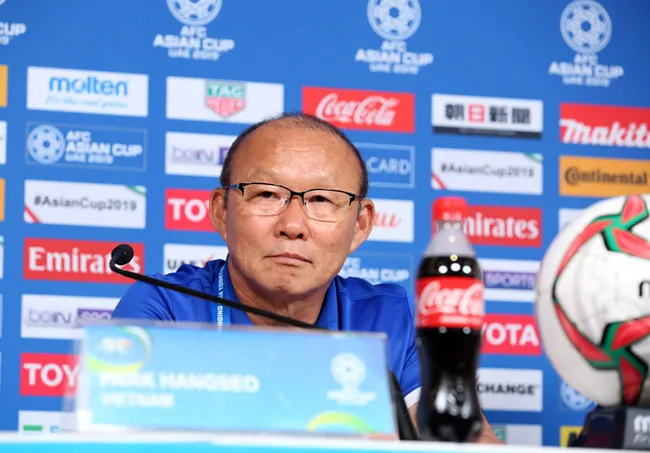 Coach Park Hang-seo has affirmed his team’s determination to fight in the hope of progressing to the Round of 16. (Photo: Vietnam Football Federation)