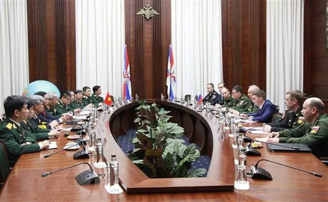 The fourth defence strategy dialogue between Vietnam and Russia takes place in Moscow on December 3 (Photo: VNA)