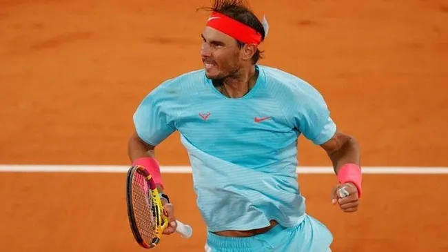 Rafael Nadal celebrates after winning his quarter final match against Italy's Jannik Sinner. (Photo: Reuters)