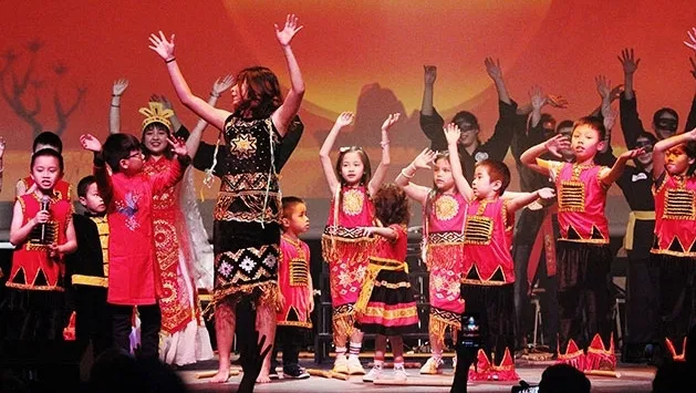 An art performance at the programme