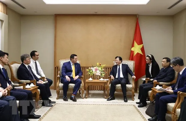 At the reception (Photo: VNA)