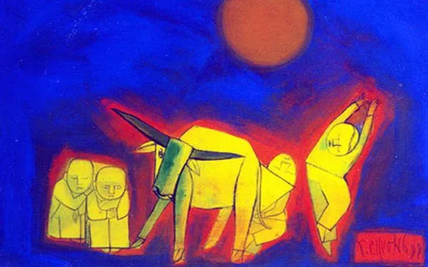 An art work by painter Thanh Chuong who will be honoured at the exhibition.