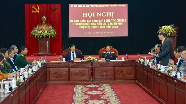 Delegates at a conference on evaluating search and rescue work 2019, Hanoi, January 15, 2020. (Photo: VGP)