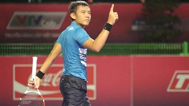 Ly Hoang Nam secures his berth in the M15 Sharm El Sheikh tennis tournament's semi-final on February 28 in Egypt. (Photo: VTF)