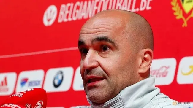 FILE PHOTO: Soccer Football - Euro 2020 Qualifier - Belgium Press Conference - Belgium Football Centre, Tubize, Belgium - October 9, 2019 Belgium coach Roberto Martinez during the press conference. (Reuters)