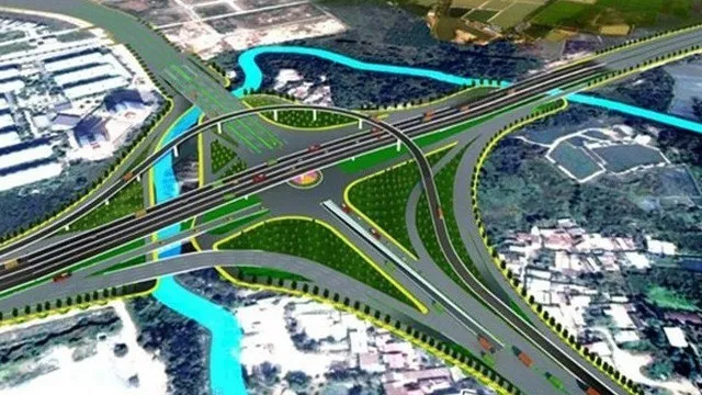 A computer rendering of the My Thuy Interchange