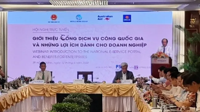 At the online seminar.