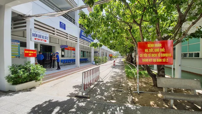 The COVID-19 quarantine area at the Da Nang C Hospital. (Photo: VNA)