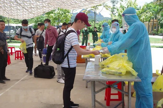 At a quarantine centre in Hoa Binh province (Photo: VNA)