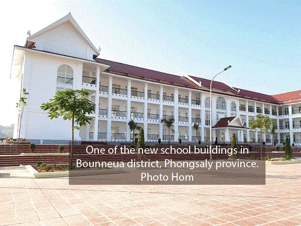 The new secondary school in Bounneua district (Source: vientianetimes)