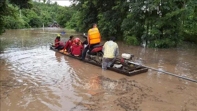 The storm noul affects Huong Hoa district, Quang Tri province (Photo: VNA)
