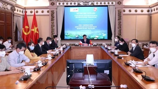 At the talks (Photo: VNA)