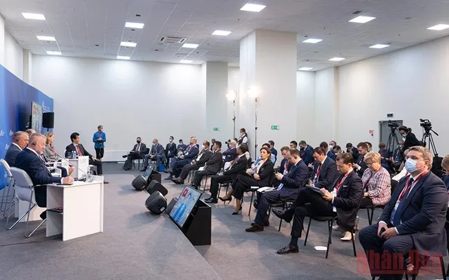 Delegates at the Russia-ASEAN Business Dialogue (Photo: NDO/Thanh The)